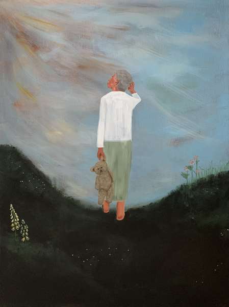 Christina Dentov Clark, Glemsel, 60x80 cm Maleri