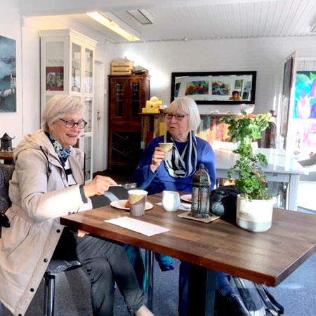 Caféen i Art Tour i Hillerød.