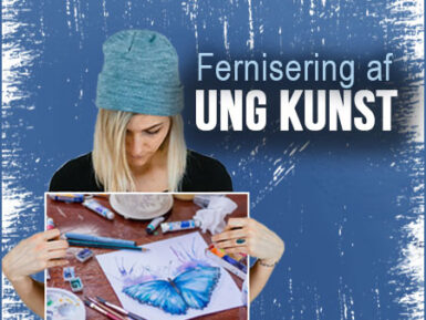 Fernisering af udstillingen Ung Kunst